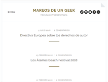 Tablet Screenshot of mareosdeungeek.es